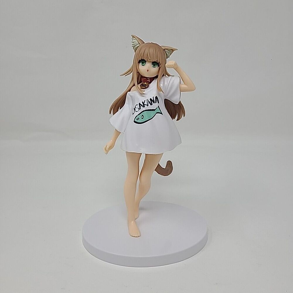 9" Anime My Cat is a Kawaii Girl Rabbit Ears Cat Girl Action Figure